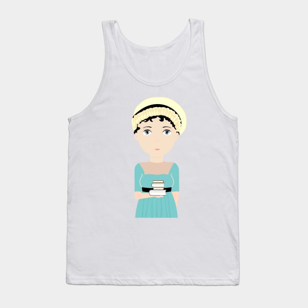 Jane Austen Tank Top by Creotumundo